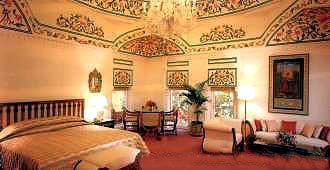 Bedroom at Rambagh Palace